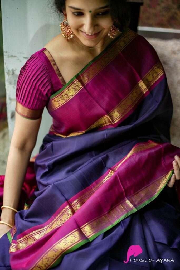 mix and match saree blouse